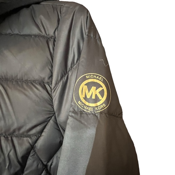 Michael Kors Packable Down-fill Black Zip Up Jacket Small - Picture 6 of 8